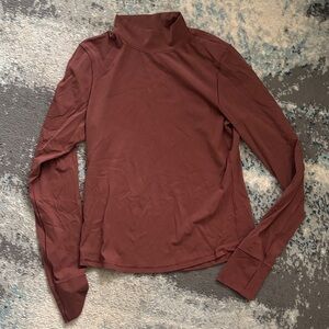 Women's Brown Turtleneck Top Aerie Offline